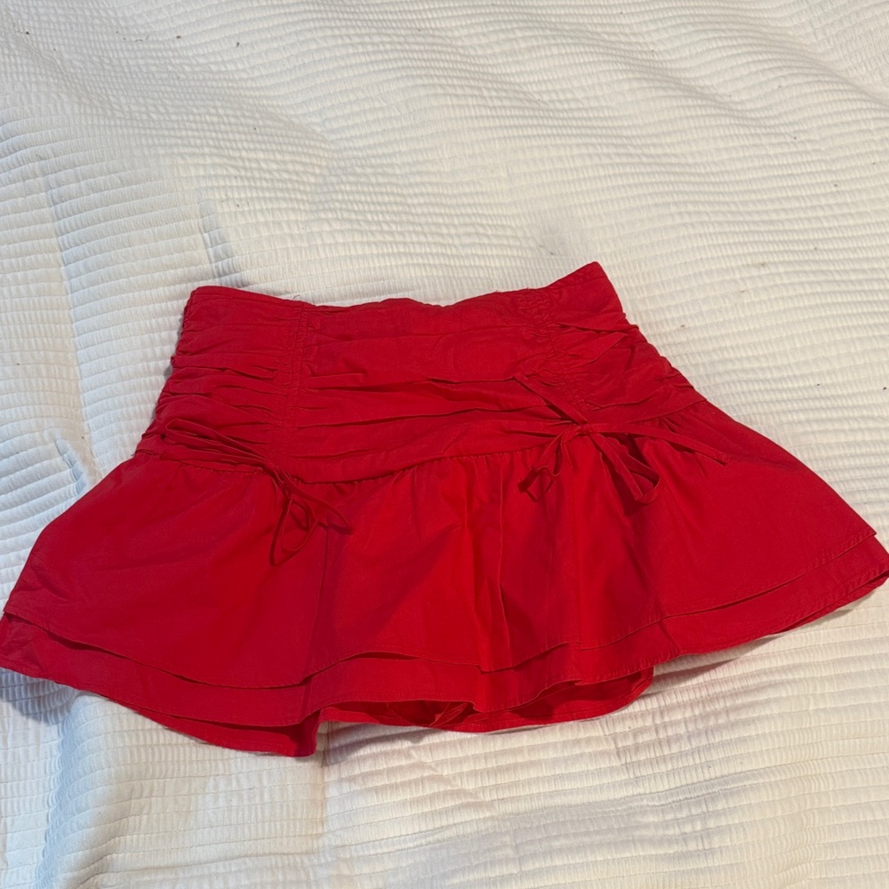 Vestique Red Mini Skirt